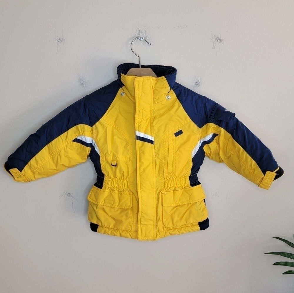 Osh Kosh | Yellow and Navy Blue Winter Coat Size 2T